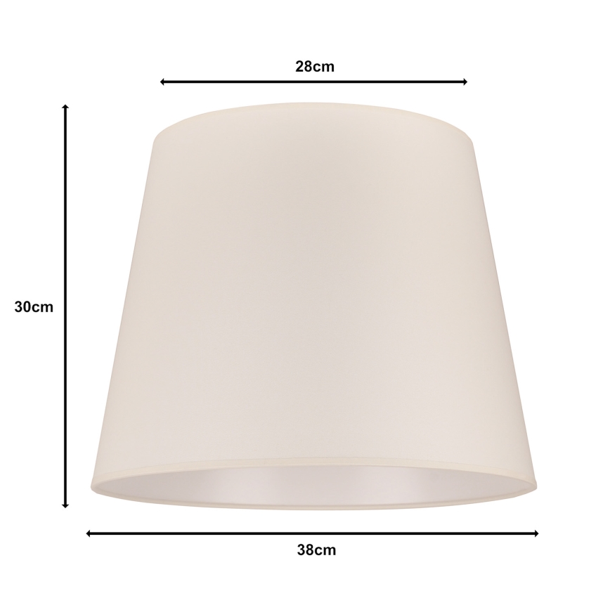Duolla - Stínidlo k stojací lampě CLASSIC L E27 pr. 38 cm krémová