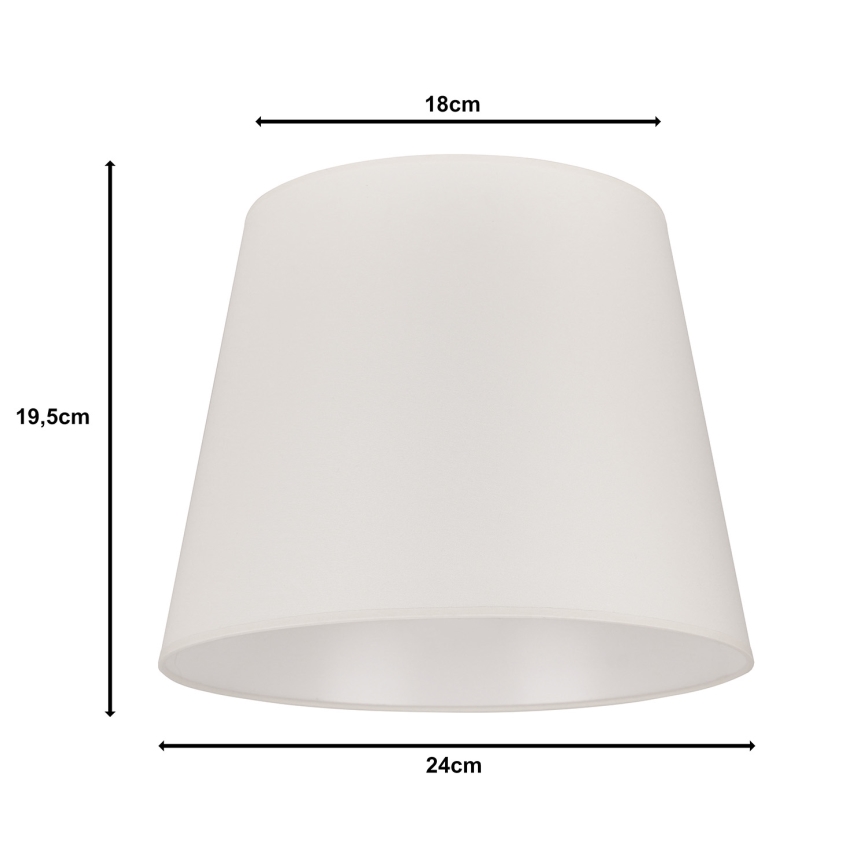 Duolla - Stínidlo k stolní lampě CLASSIC M E27 pr. 24 cm krémová