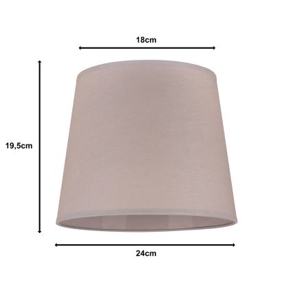 Duolla - Stínidlo k stolní lampě CLASSIC M E27 pr. 24 cm šedá