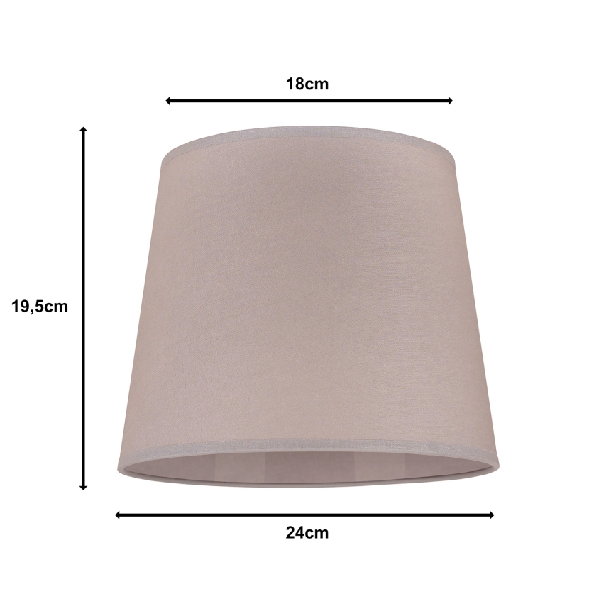 Duolla - Stínidlo k stolní lampě CLASSIC M E27 pr. 24 cm šedá