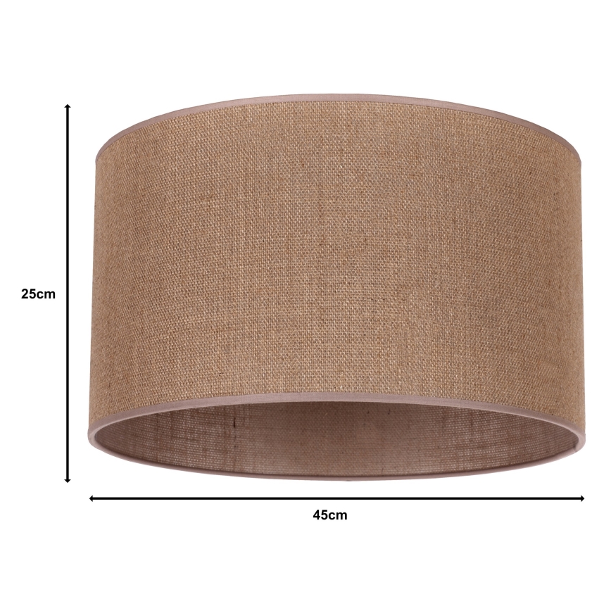 Duolla - Stínidlo univerzální ROLLER E27 pr. 50 cm hnědá