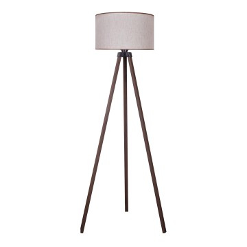 Duolla - Stojací lampa 1xE27/60W/230V pr. 44 cm béžová/hnědá