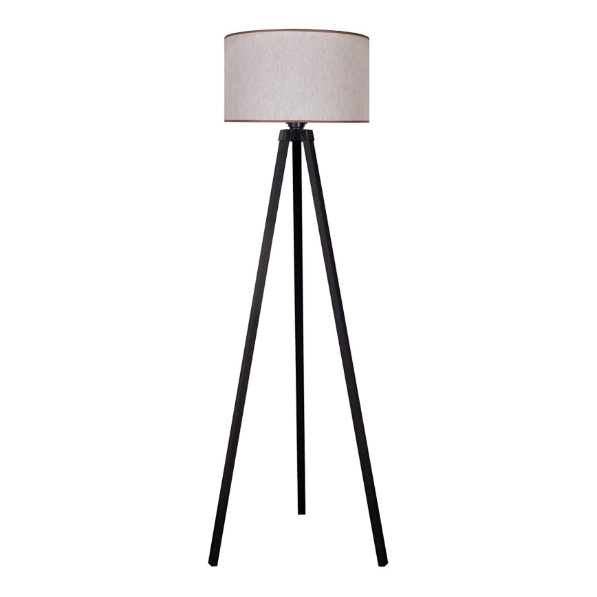 Duolla - Stojací lampa 1xE27/60W/230V pr. 44 cm béžová/wenge