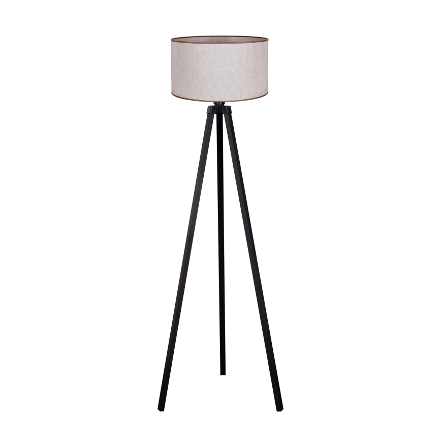 Duolla - Stojací lampa 1xE27/60W/230V pr. 44 cm béžová/wenge