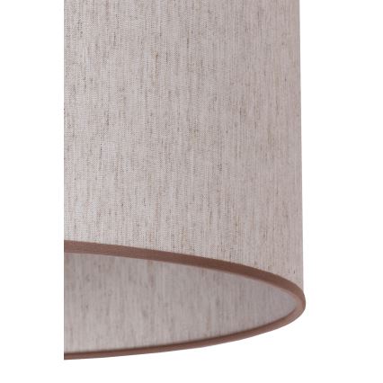 Duolla - Stojací lampa 1xE27/60W/230V pr. 44 cm béžová/wenge
