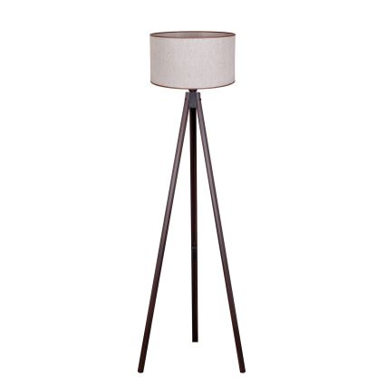 Duolla - Stojací lampa 1xE27/60W/230V pr. 44 cm béžová/wenge