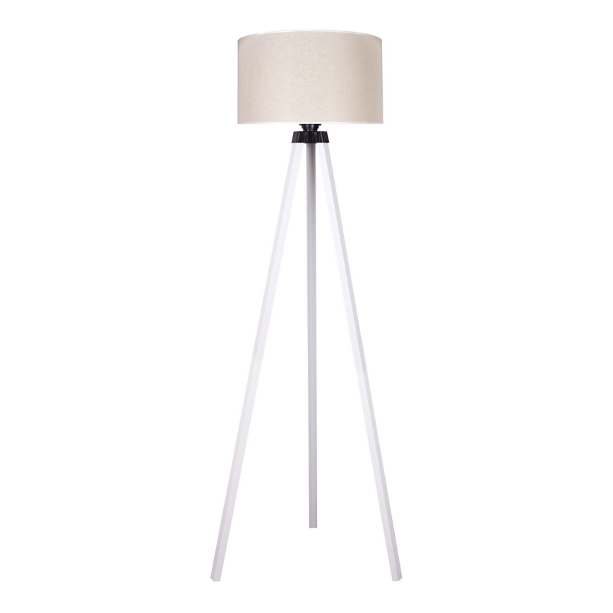 Duolla - Stojací lampa 1xE27/60W/230V pr. 44 cm krémová/bílá