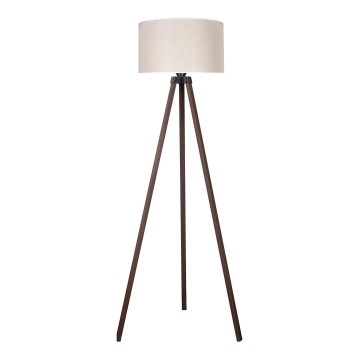 Duolla - Stojací lampa 1xE27/60W/230V pr. 44 cm krémová/hnědá