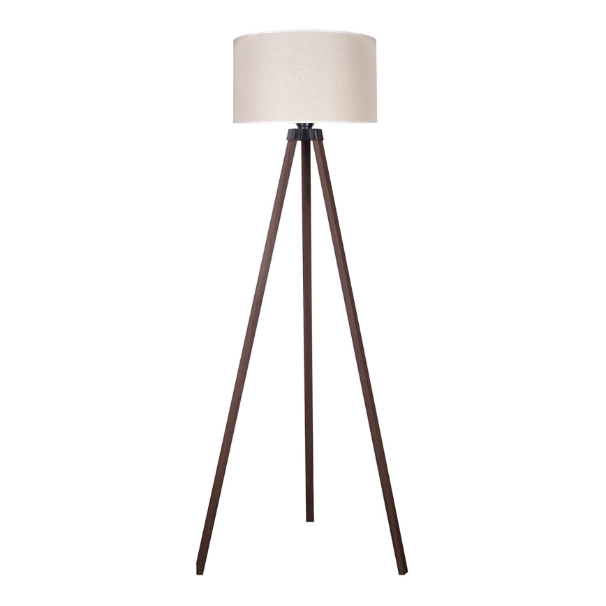 Duolla - Stojací lampa 1xE27/60W/230V pr. 44 cm krémová/hnědá