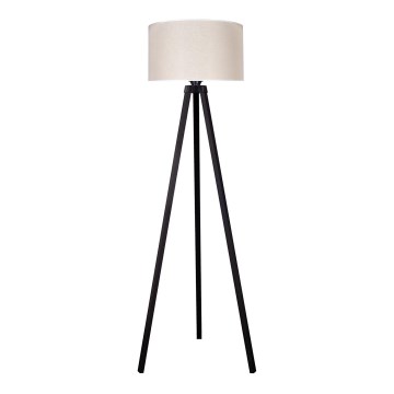 Duolla - Stojací lampa 1xE27/60W/230V pr. 44 cm krémová/wenge