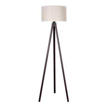 Duolla - Stojací lampa 1xE27/60W/230V pr. 44 cm krémová/wenge