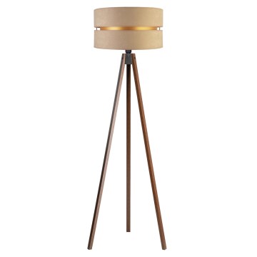 Duolla - Stojací lampa DUO 1xE27/60W/230V béžová/hnědá