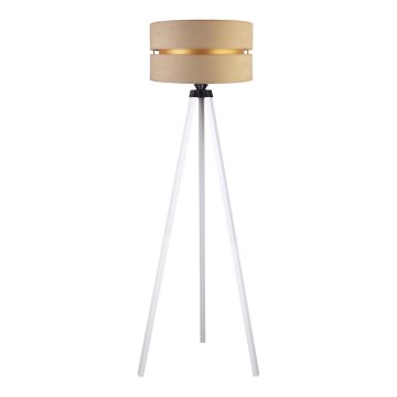 Duolla - Stojací lampa DUO 1xE27/60W/230V pr. 44 cm béžová/bílá
