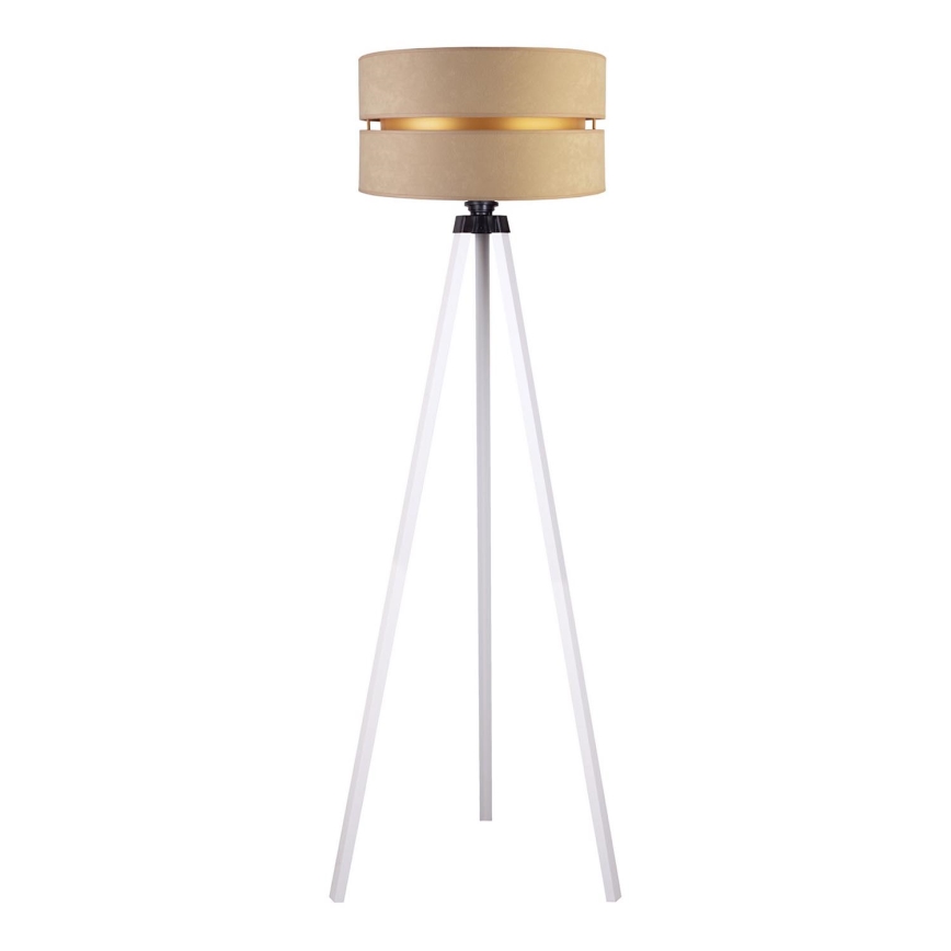 Duolla - Stojací lampa DUO 1xE27/60W/230V pr. 44 cm béžová/bílá