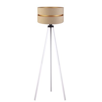 Duolla - Stojací lampa DUO 1xE27/60W/230V pr. 44 cm béžová/bílá