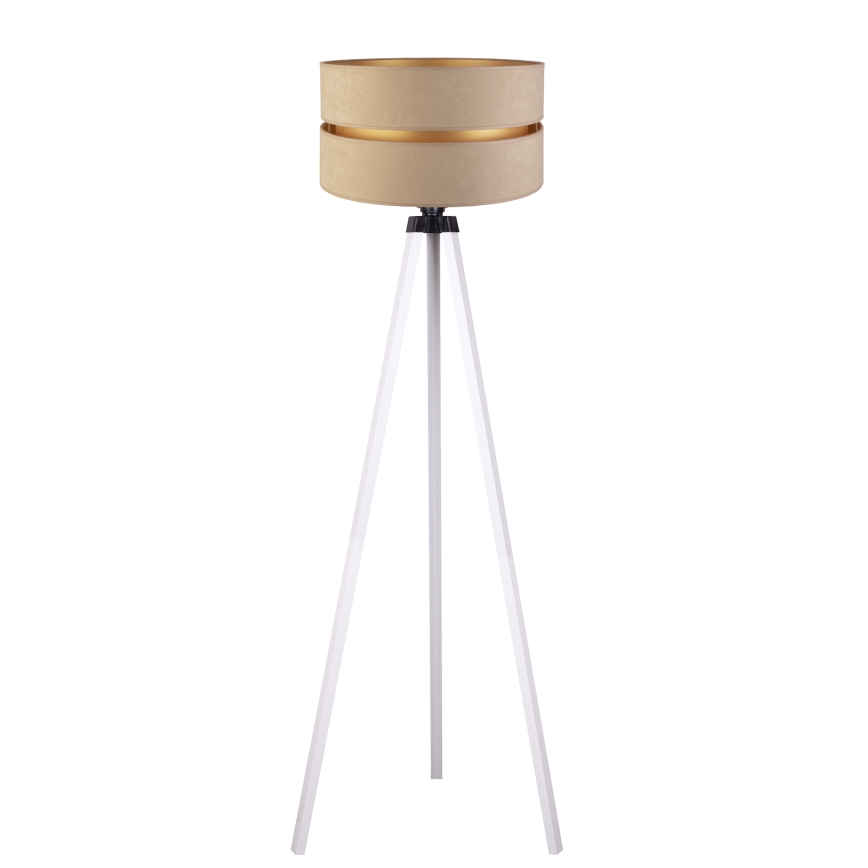 Duolla - Stojací lampa DUO 1xE27/60W/230V pr. 44 cm béžová/bílá