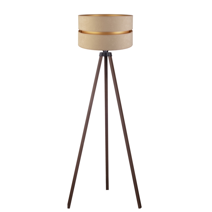 Duolla - Stojací lampa DUO 1xE27/60W/230V pr. 44 cm béžová/hnědá
