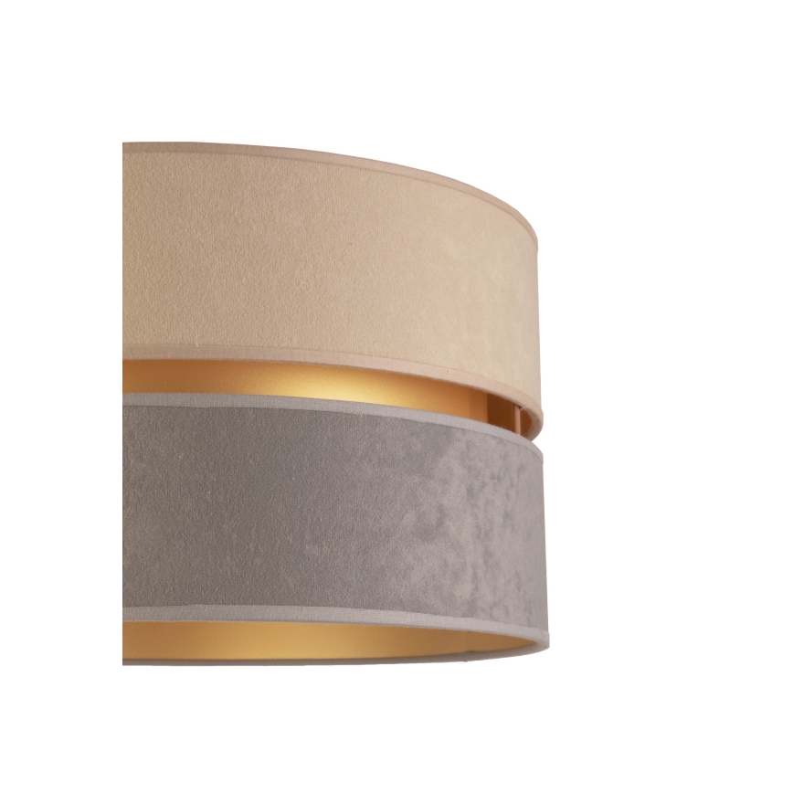 Duolla - Stojací lampa DUO 1xE27/60W/230V pr. 44 cm béžová/šedá/béžová