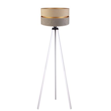 Duolla - Stojací lampa DUO 1xE27/60W/230V pr. 44 cm béžová/šedá/bílá