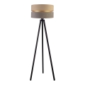 Duolla - Stojací lampa DUO 1xE27/60W/230V pr. 44 cm béžová/šedá/wenge