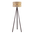 Duolla - Stojací lampa DUO 1xE27/60W/230V pr. 44 cm béžová/wenge