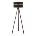 Duolla - Stojací lampa DUO 1xE27/60W/230V pr. 44 cm černá/hnědá