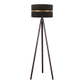 Duolla - Stojací lampa DUO 1xE27/60W/230V pr. 44 cm černá/wenge