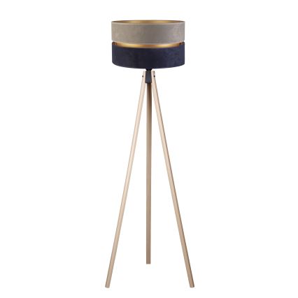 Duolla - Stojací lampa DUO 1xE27/60W/230V pr. 44 cm šedá/modrá/béžová