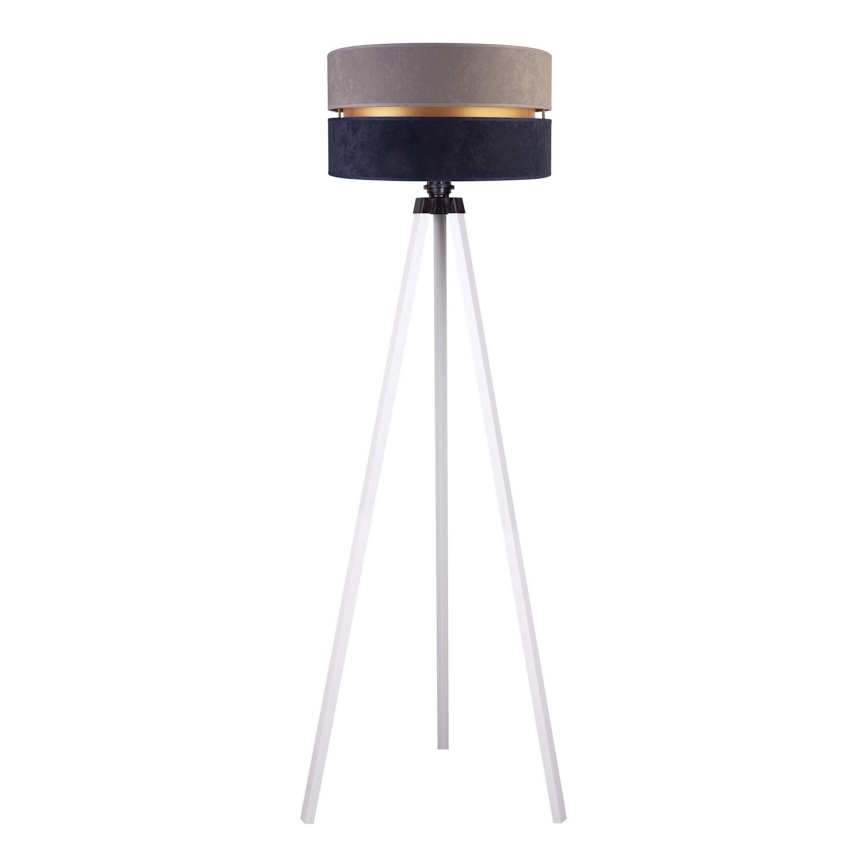 Duolla - Stojací lampa DUO 1xE27/60W/230V pr. 44 cm šedá/modrá/bílá