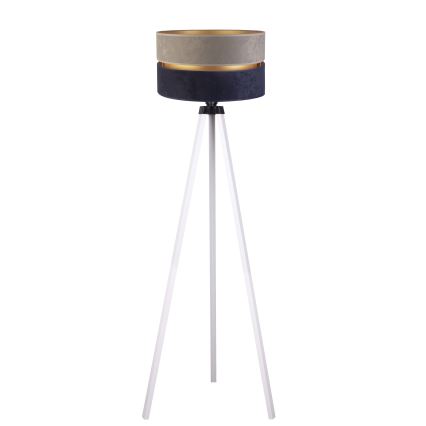 Duolla - Stojací lampa DUO 1xE27/60W/230V pr. 44 cm šedá/modrá/bílá