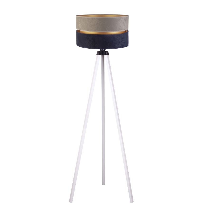 Duolla - Stojací lampa DUO 1xE27/60W/230V pr. 44 cm šedá/modrá/bílá