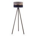 Duolla - Stojací lampa DUO 1xE27/60W/230V pr. 44 cm šedá/modrá/hnědá