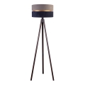 Duolla - Stojací lampa DUO 1xE27/60W/230V pr. 44 cm šedá/modrá/wenge