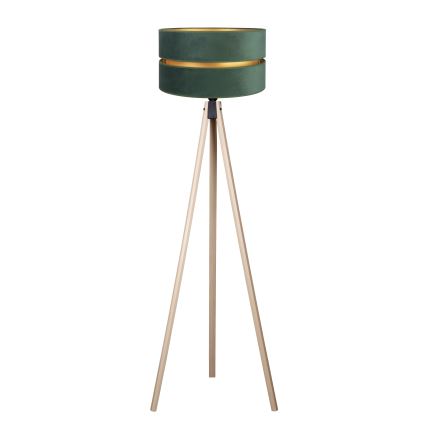Duolla - Stojací lampa DUO 1xE27/60W/230V pr. 44 cm zelená/béžová