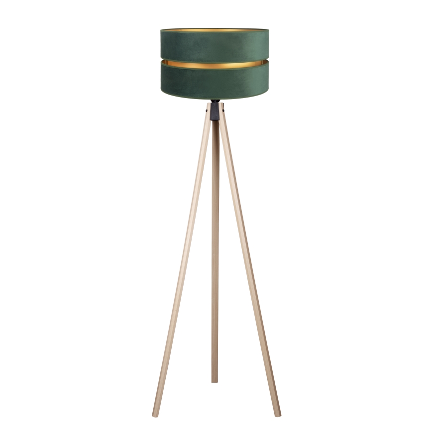 Duolla - Stojací lampa DUO 1xE27/60W/230V pr. 44 cm zelená/béžová
