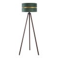 Duolla - Stojací lampa DUO 1xE27/60W/230V pr. 44 cm zelená/hnědá