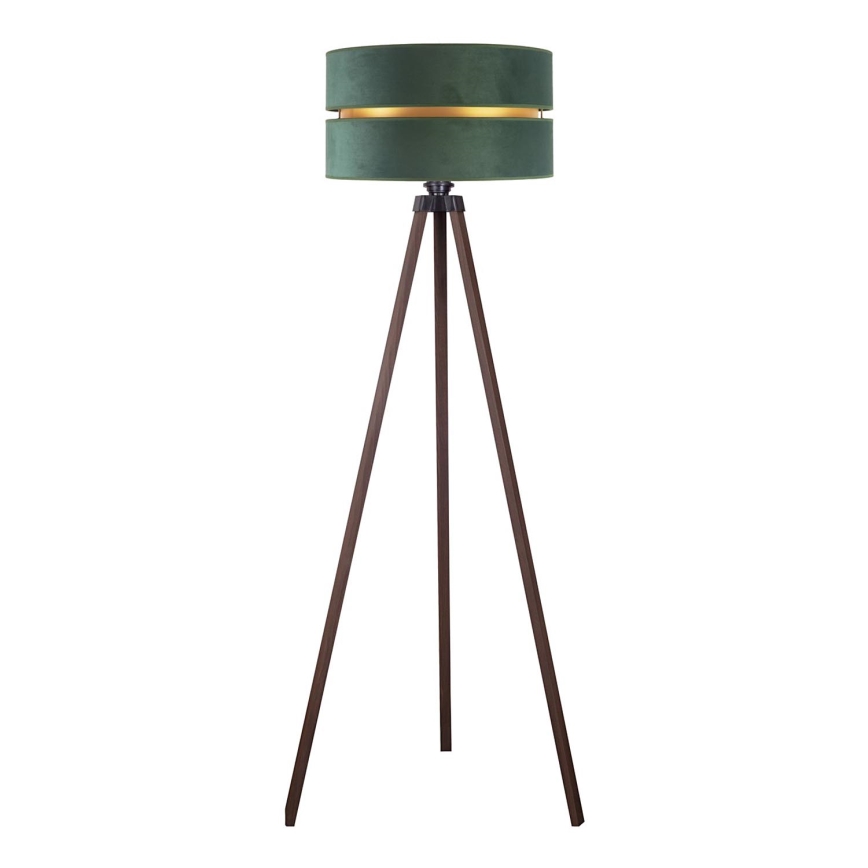 Duolla - Stojací lampa DUO 1xE27/60W/230V pr. 44 cm zelená/hnědá