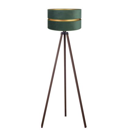 Duolla - Stojací lampa DUO 1xE27/60W/230V pr. 44 cm zelená/hnědá