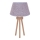 Duolla - Stolní lampa BOUCLE 1xE27/15W/230V pr. 28 cm šedá/dřevo