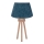 Duolla - Stolní lampa BOUCLE 1xE27/15W/230V pr. 28 cm tyrkysová/dřevo