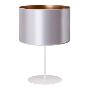 Duolla - Stolní lampa CANNES 1xE14/15W/230V 20 cm stříbrná/měděná/bílá