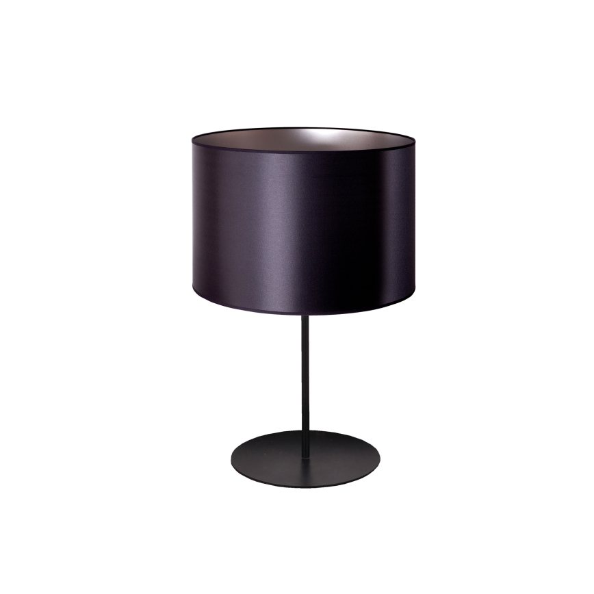 Duolla - Stolní lampa CANNES 1xE14/15W/230V pr. 20 cm černá/stříbrná