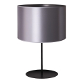 Duolla - Stolní lampa CANNES 1xE14/15W/230V pr. 20 cm stříbrná/černá