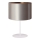 Duolla - Stolní lampa CANNES 1xE14/15W/230V pr. 20 cm stříbrná/měděná/bílá