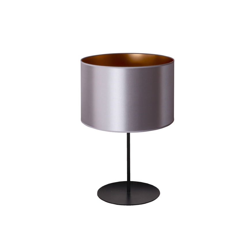 Duolla - Stolní lampa CANNES 1xE14/15W/230V pr. 20 cm stříbrná/měděná/černá