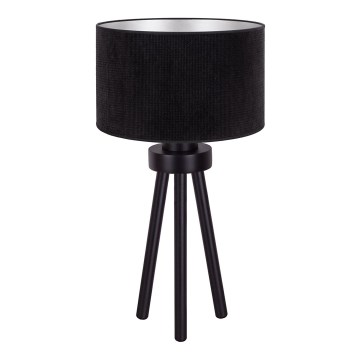 Duolla - Stolní lampa LYON 1xE27/15W/230V pr. 30 cm černá