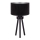 Duolla - Stolní lampa LYON 1xE27/15W/230V pr. 30 cm černá