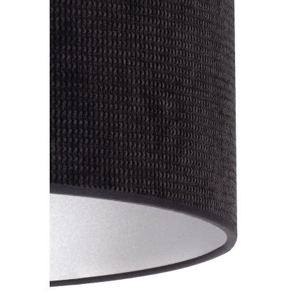 Duolla - Stolní lampa LYON 1xE27/15W/230V pr. 30 cm černá