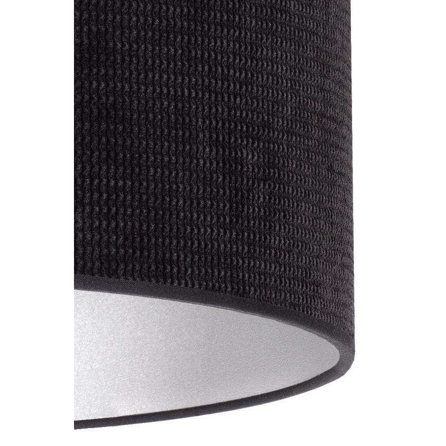 Duolla - Stolní lampa LYON 1xE27/15W/230V pr. 30 cm černá