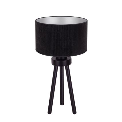 Duolla - Stolní lampa LYON 1xE27/15W/230V pr. 30 cm černá